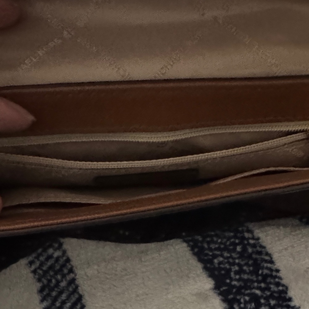 Michael Kors Dark Brown Patterned Crossbody Bag - Picture 3 of 4